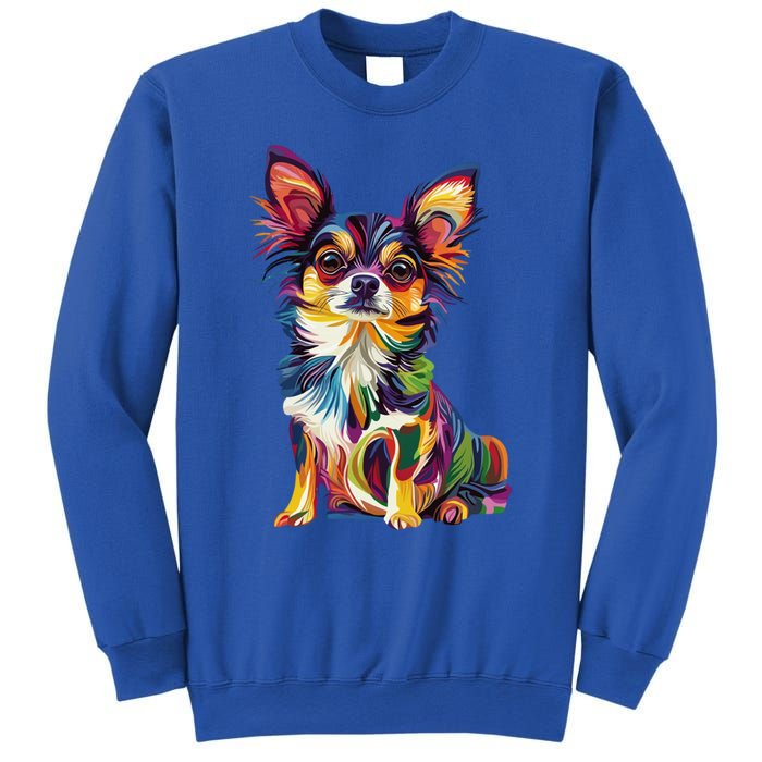 Vintage Retro Chihuahua Dog Cute Groovy Canine Cool Gift Sweatshirt