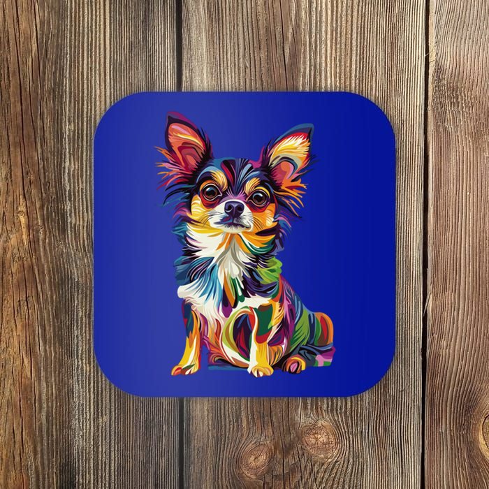 Vintage Retro Chihuahua Dog Cute Groovy Canine Cool Gift Coaster