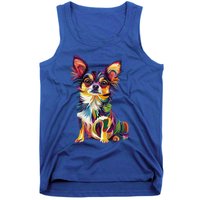 Vintage Retro Chihuahua Dog Cute Groovy Canine Cool Gift Tank Top