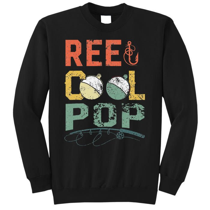 Vintage Reel Cool Pop Fishing Father's Day Gift Sweatshirt