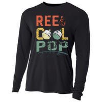 Vintage Reel Cool Pop Fishing Father's Day Gift Cooling Performance Long Sleeve Crew