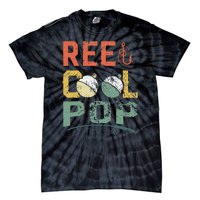 Vintage Reel Cool Pop Fishing Father's Day Gift Tie-Dye T-Shirt