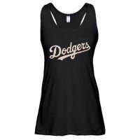 Vintage Retro Dodgers Name Style Ladies Essential Flowy Tank