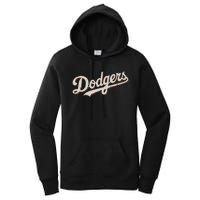 Vintage Retro Dodgers Name Style Women's Pullover Hoodie