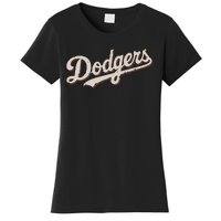 Vintage Retro Dodgers Name Style Women's T-Shirt