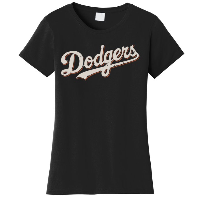 Vintage Retro Dodgers Name Style Women's T-Shirt