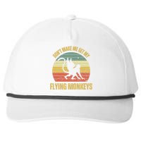 Vintage Retro DonT Make Me Get My Flying Monkeys Snapback Five-Panel Rope Hat