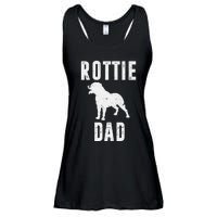 Vintage Rottweiler Dad Gift Rott Dog Daddy Rottie Father Ladies Essential Flowy Tank