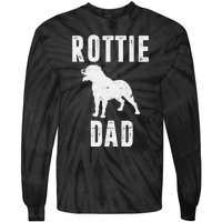 Vintage Rottweiler Dad Gift Rott Dog Daddy Rottie Father Tie-Dye Long Sleeve Shirt