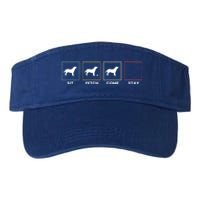 Vintage Retro Dog Trainer Dog Trainer Funny Gift Valucap Bio-Washed Visor