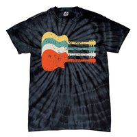 Vintage Retro Distressed Guitar Rock Music Fan Tie-Dye T-Shirt