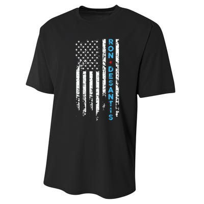 Vote Ron Desantis Campaign 47th President 2024 Performance Sprint T-Shirt