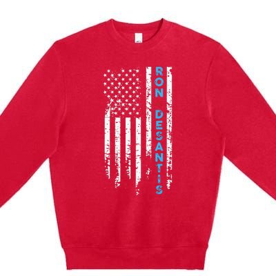 Vote Ron Desantis Campaign 47th President 2024 Premium Crewneck Sweatshirt