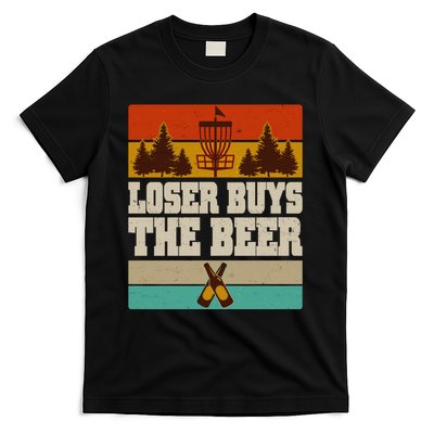 Vintage Retro Disc Golf Loser Buys The Beer T-Shirt
