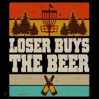 Vintage Retro Disc Golf Loser Buys The Beer 7-Panel Snapback Hat