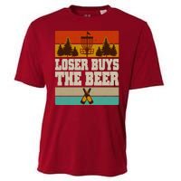 Vintage Retro Disc Golf Loser Buys The Beer Cooling Performance Crew T-Shirt