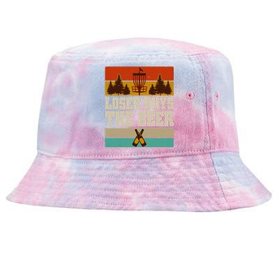 Vintage Retro Disc Golf Loser Buys The Beer Tie-Dyed Bucket Hat