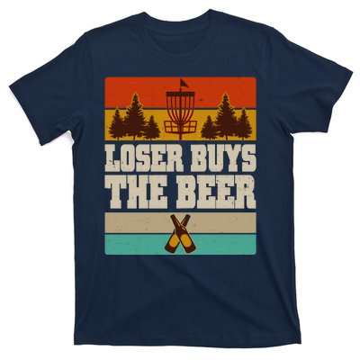 Vintage Retro Disc Golf Loser Buys The Beer T-Shirt