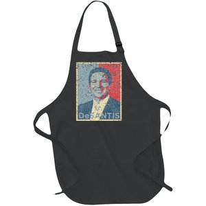 Vote Ron DeSantis For Republican President 2024 Hope Poster Full-Length Apron With Pockets