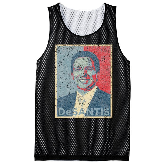 Vote Ron DeSantis For Republican President 2024 Hope Poster Mesh Reversible Basketball Jersey Tank