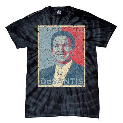 Vote Ron DeSantis For Republican President 2024 Hope Poster Tie-Dye T-Shirt