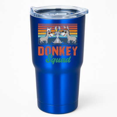 Vintage Retro Donkey Funny Squad Three Donkeys Sunglasses Gift Tumbler