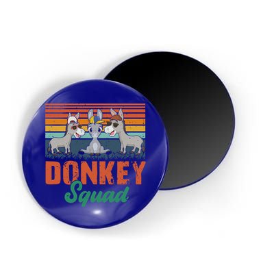 Vintage Retro Donkey Funny Squad Three Donkeys Sunglasses Gift Magnet