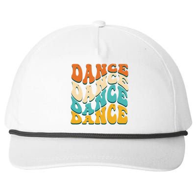 Vintage Retro Dance Gift For Dancer Snapback Five-Panel Rope Hat