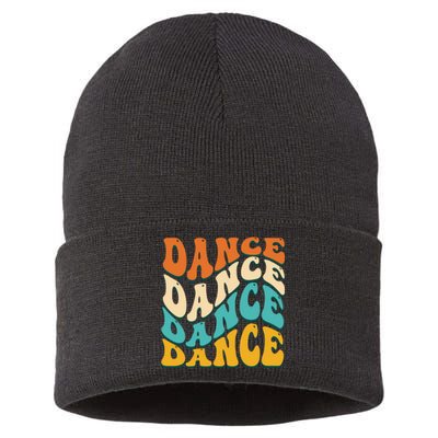 Vintage Retro Dance Gift For Dancer Sustainable Knit Beanie