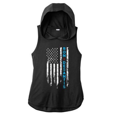 Vote Ron Desantis Campaign 47th President 2024 Ladies PosiCharge Tri-Blend Wicking Draft Hoodie Tank