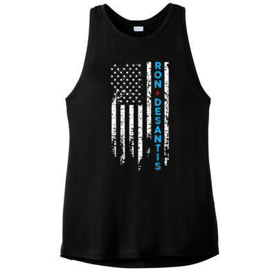 Vote Ron Desantis Campaign 47th President 2024 Ladies PosiCharge Tri-Blend Wicking Tank