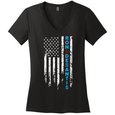 Vote Ron Desantis Campaign 47th President 2024 Women's V-Neck T-Shirt