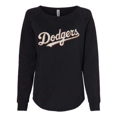 Vintage Retro Dodgers Style Classic Womens California Wash Sweatshirt