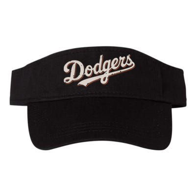 Vintage Retro Dodgers Style Classic Valucap Bio-Washed Visor