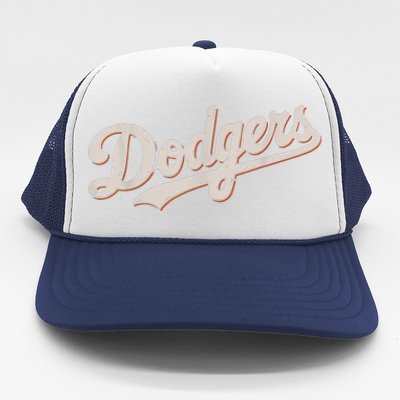 Vintage Retro Dodgers Style Classic Trucker Hat