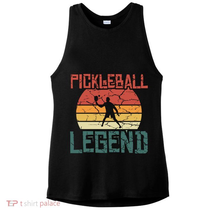 Vintage Retro Distressed Pickleball Legend Gift Ladies PosiCharge Tri-Blend Wicking Tank