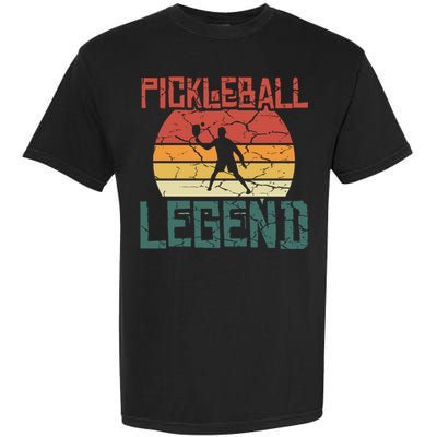 Vintage Retro Distressed Pickleball Legend Gift Garment-Dyed Heavyweight T-Shirt