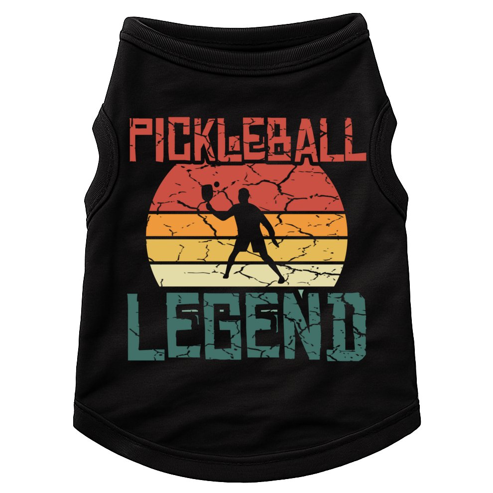 Vintage Retro Distressed Pickleball Legend Gift Doggie Tank