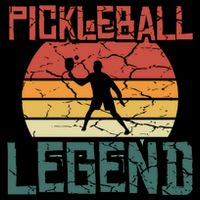 Vintage Retro Distressed Pickleball Legend Gift Doggie Tank