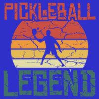 Vintage Retro Distressed Pickleball Legend Gift Button