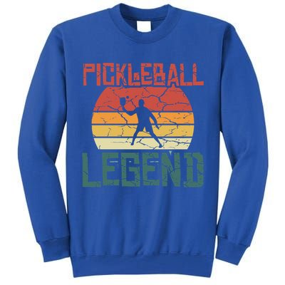Vintage Retro Distressed Pickleball Legend Gift Tall Sweatshirt