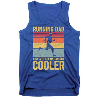 Vintage Running Dad Funny Marathon Runner FatherS Day Gift Tank Top