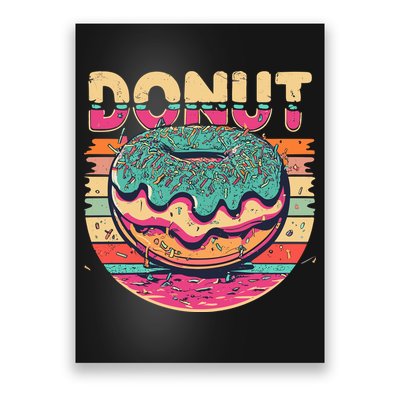 Vintage Retro DONUT Poster