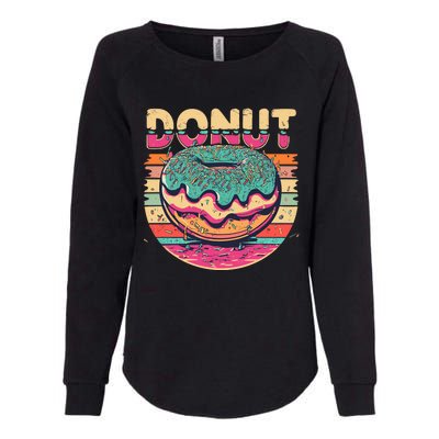 Vintage Retro DONUT Womens California Wash Sweatshirt