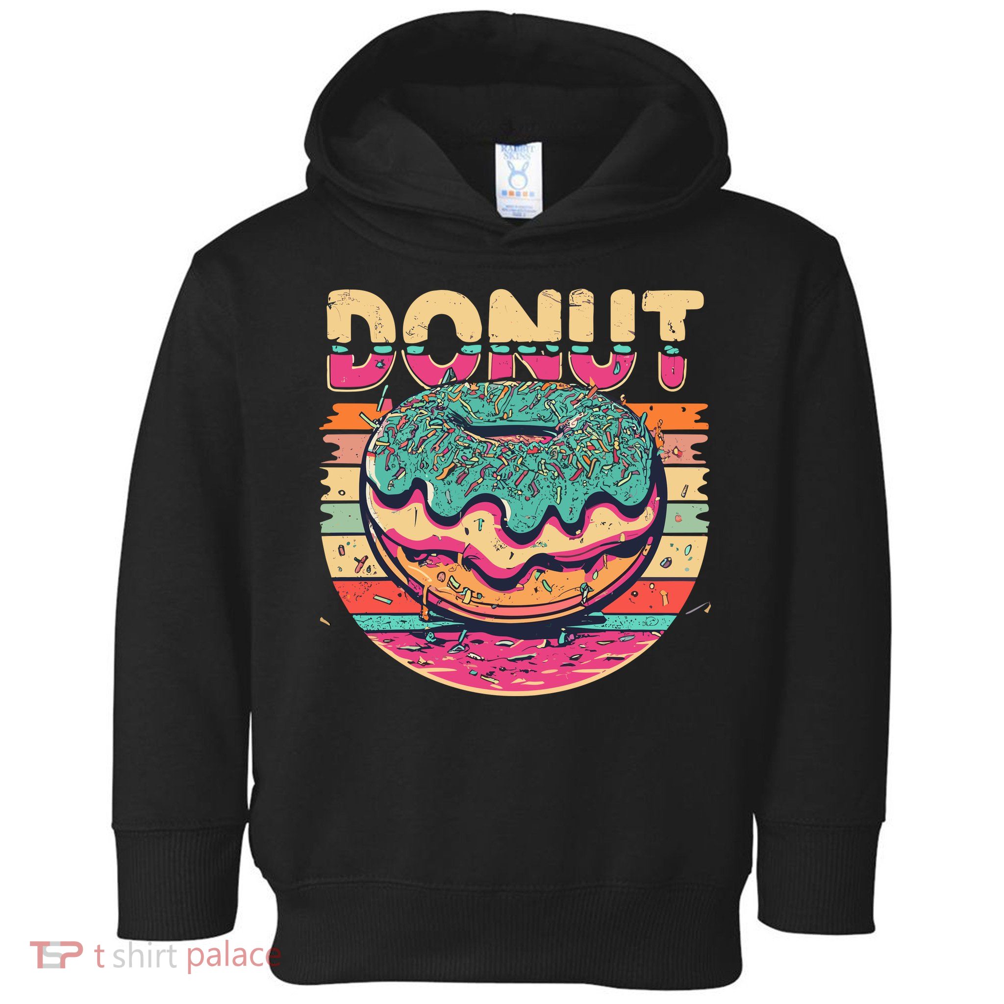 Vintage Retro DONUT Toddler Hoodie