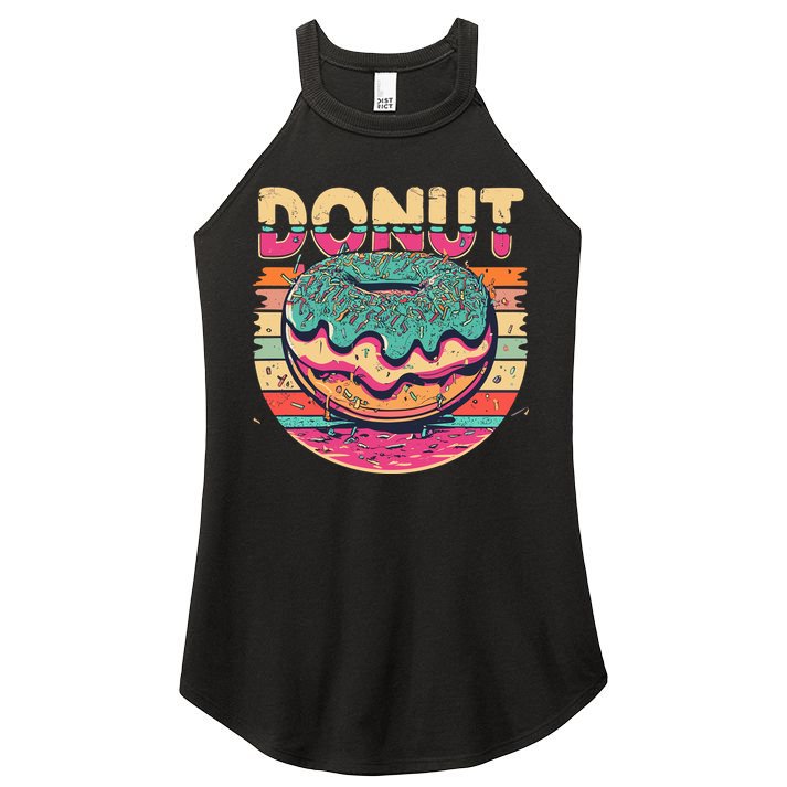Vintage Retro DONUT Women's Perfect Tri Rocker Tank