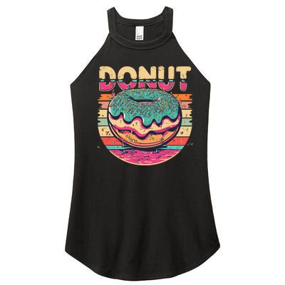 Vintage Retro DONUT Women's Perfect Tri Rocker Tank