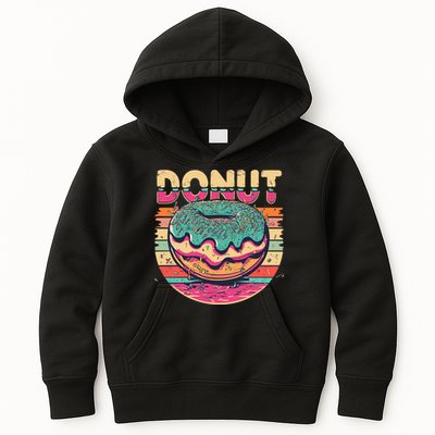 Vintage Retro DONUT Kids Hoodie