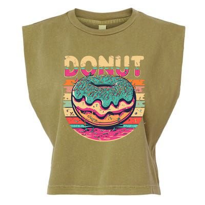 Vintage Retro DONUT Garment-Dyed Women's Muscle Tee