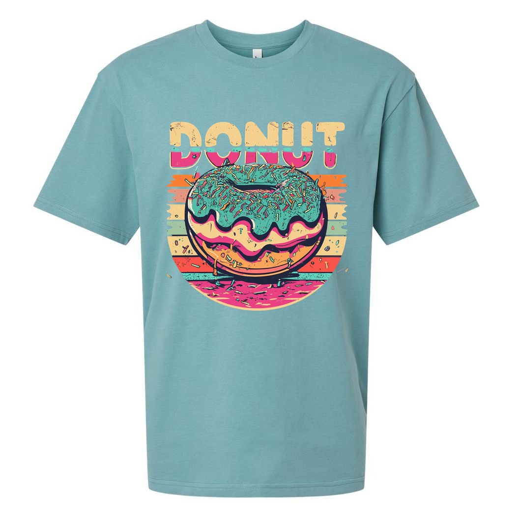 Vintage Retro DONUT Sueded Cloud Jersey T-Shirt